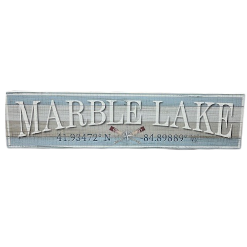 Marble Lake Sign