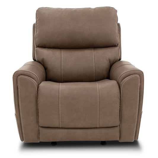 Carter Power Rocking Recliner with Power Headrest, Lumbar, Heat & Massage