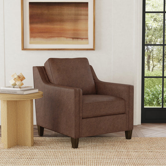 Finley Leather Chair - Rum