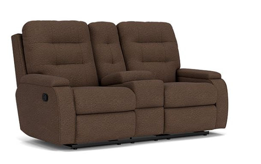 Kerrie Reclining Loveseat with Console