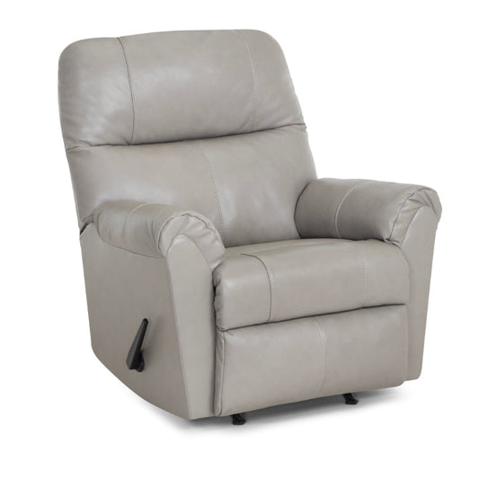 beige leather recliner
