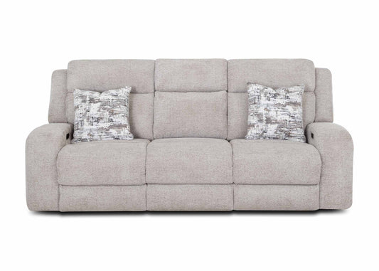 Logan Power Reclining Sofa w/ Power Headrest, Drop Down Table, Cupholders & USB