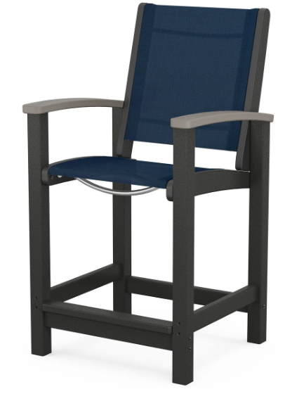 Coastal Counter Chair Two Tone