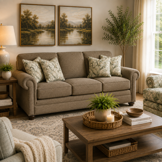 Reed Sofa with Nails