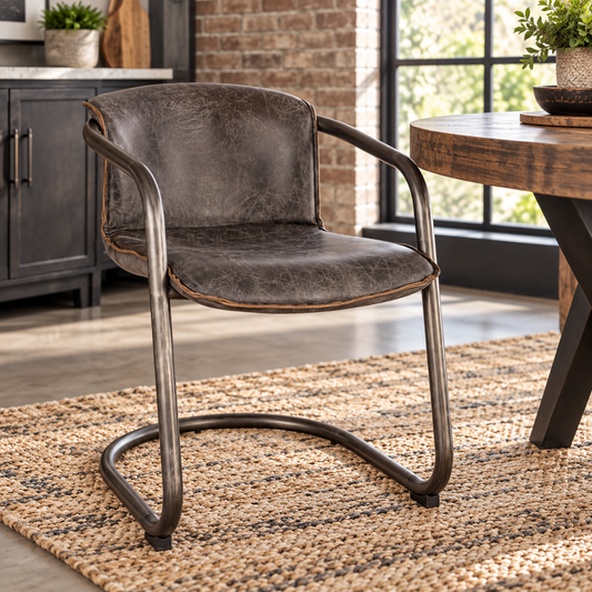 Portofino 22" Leather Dining Chair