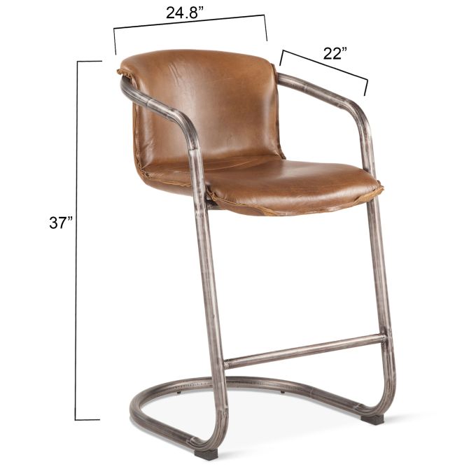 Portofino 22" Leather Dining Chair