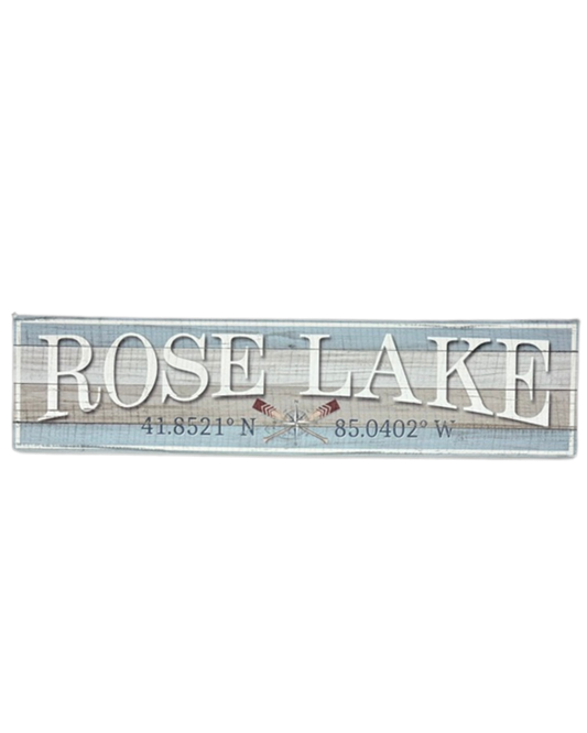 Rose Lake Sign