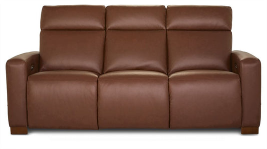 Acadia Leather Power Reclining Sofa w/ Headrest