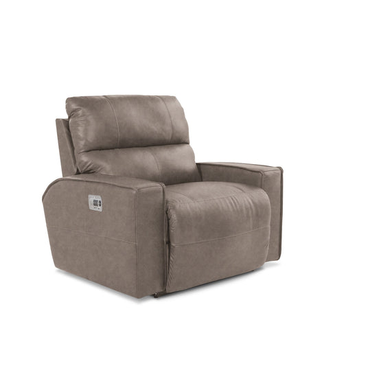 Maddox Reclining Chair and a Half — i-Weekend Dove Grey