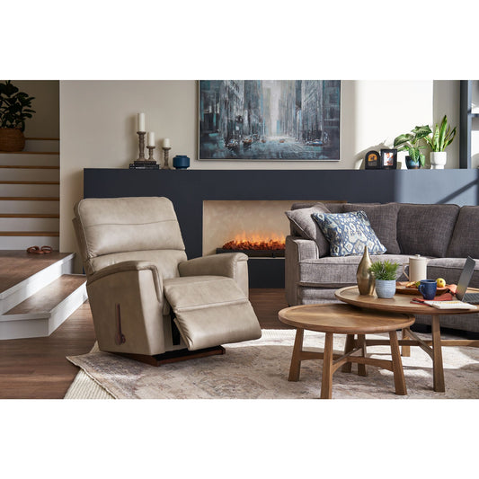 Ava Leather Recliner — Topflight Ivory — view 2
