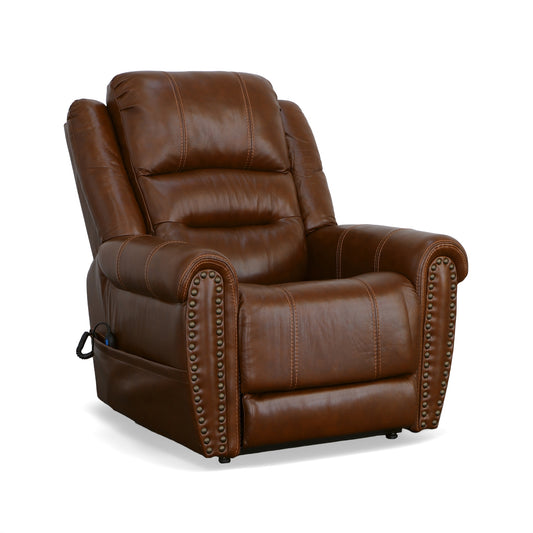 Flexsteel Oscar Power Lift Recliner with Right-Hand Control & Power Headrest