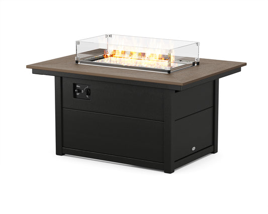 Rectangle 34" x 46" Fire Pit Table Two Tone