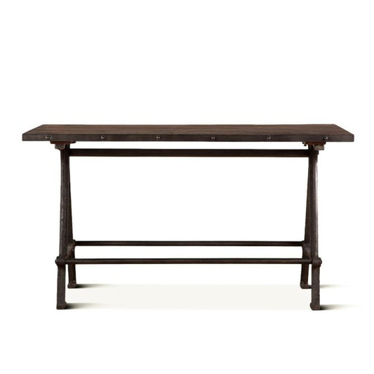Industrial Teak 66" Gathering Table