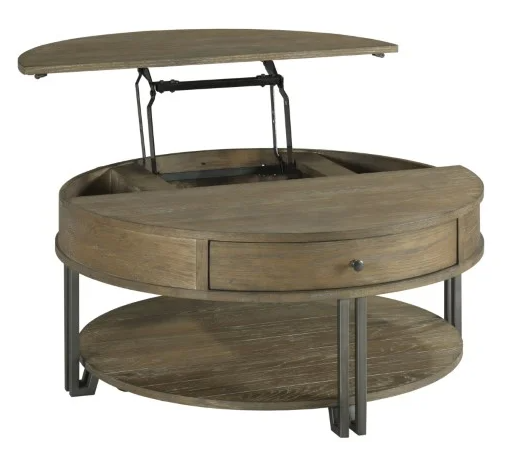 Saddletree Round Lift Top Cocktail Table
