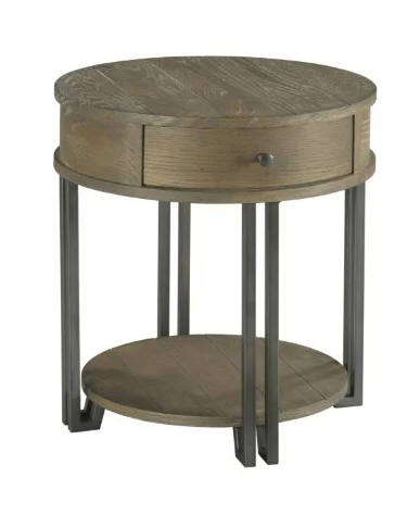 Saddletree Round Chairside Table
