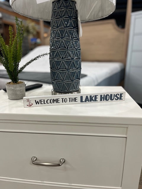 Welcome to the Lake House Sign