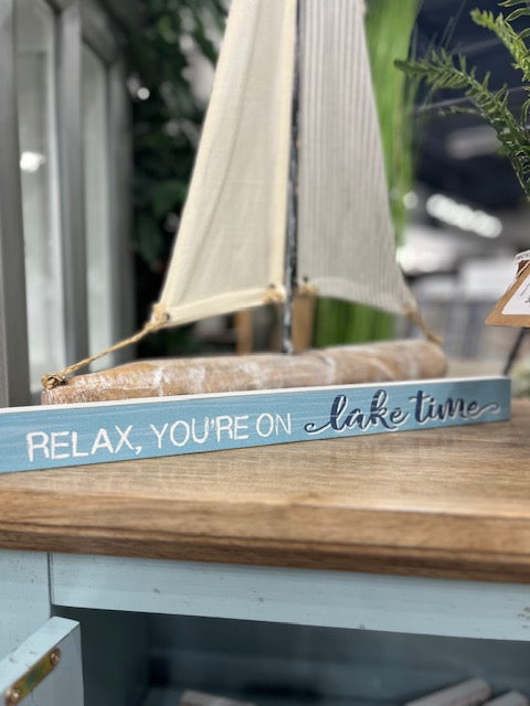 Lake Time Sign