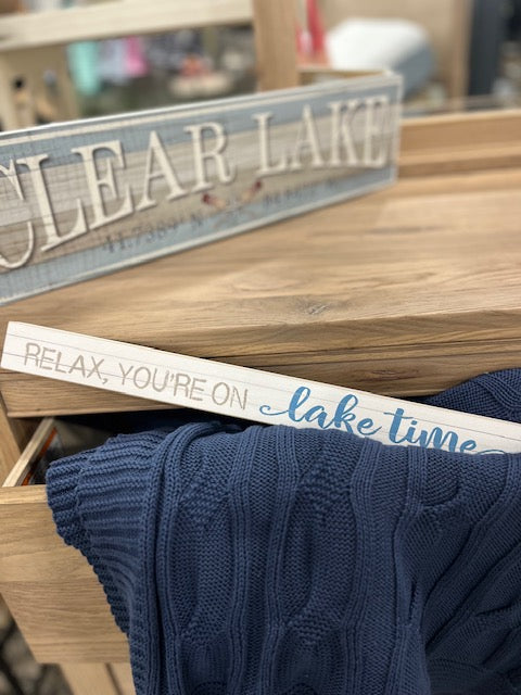 Lake Time Sign