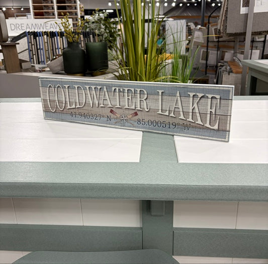 Coldwater Lake Sign