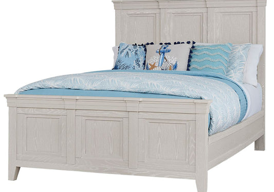 MANSION BED WITH MANSION FOOTBOARD IN OYSTER GREY