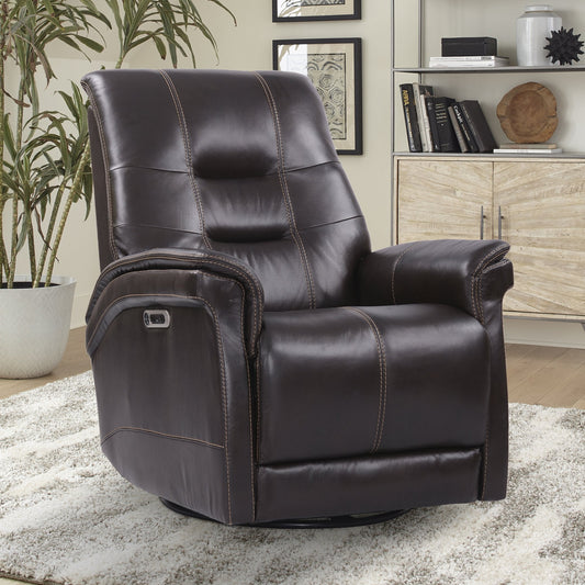 CARNEGIE - VERONA COFFEE - POWERED BY FREEMOTION POWER CORDLESS SWIVEL GLIDER RECLINER