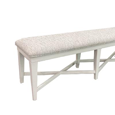 AMERICANA MODERN DINING BENCH UPHOLSTERED 58 IN.
