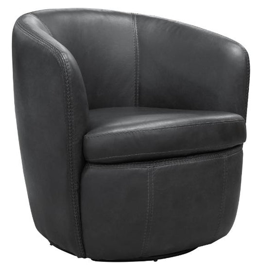 BAROLO - VINTAGE SLATE SWIVEL CLUB CHAIR