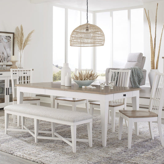 AMERICANA MODERN DINING DINING TABLE 60 IN. X 38 IN. RECT TO 78 IN. (18 IN. LEAF)