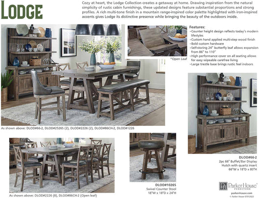 LODGE DINING BUFFET SERVER 66 IN. X 18 IN.