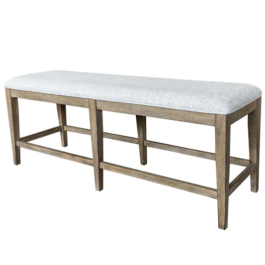 SUNDANCE DINING - SANDSTONE BENCH COUNTER UPHOLSTERED 60 IN.