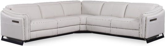Gray sectional sofa on a white background