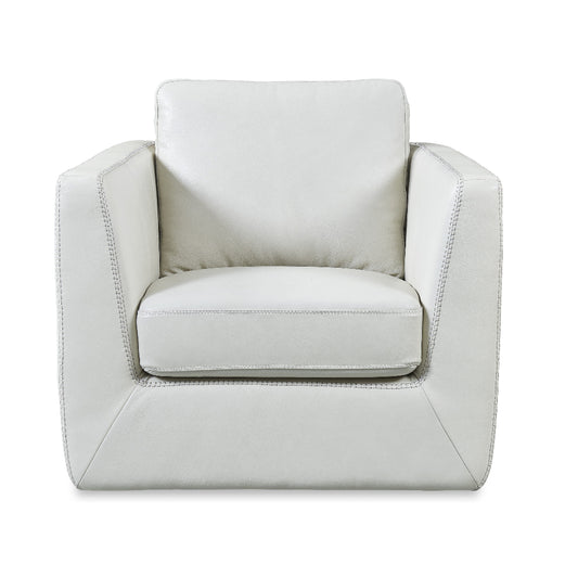 White armchair on a white background
