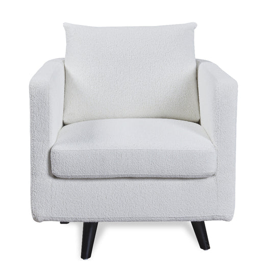 Gray armchair on a white background