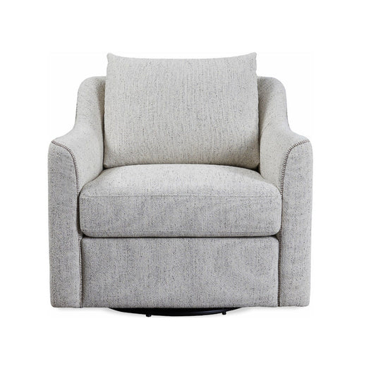Gray swivel chair on a white background