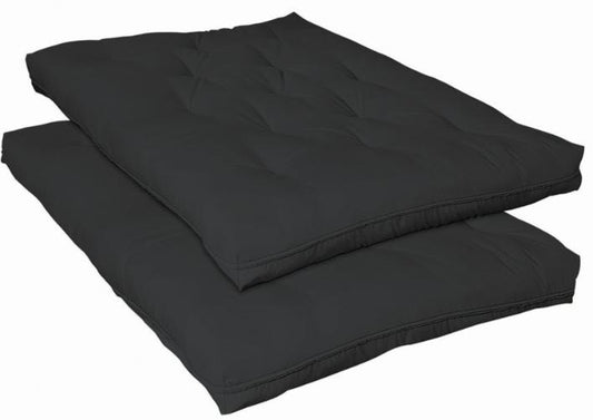 7. 5-inch Deluxe Innerspring Futon Pad Black