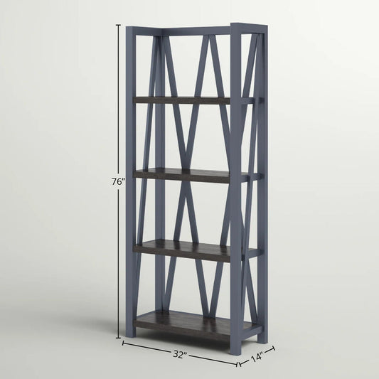 AMERICANA MODERN - DENIM ETAGERE BOOKCASE