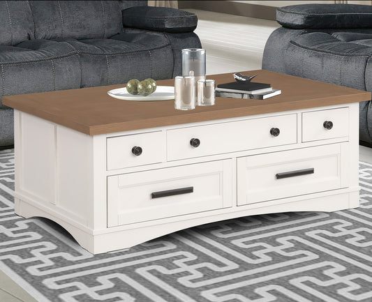 AMERICANA MODERN - COTTON COCKTAIL TABLE WITH LIFT TOP