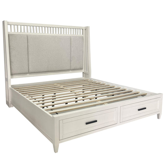 AMERICANA MODERN BEDROOM KING 6/6 SHELTER BED (1266HB/1266FB/125066R)