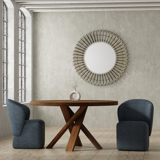 BONGO QUARTERMASTER INDIGO DINING CHAIR (2/CTN - SOLD IN PAIRS)