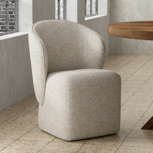 BONGO QUARTERMASTER LINEN DINING CHAIR (2/CTN - SOLD IN PAIRS)