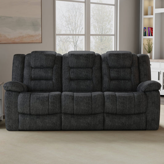 BOLTON - MISTY STORM MANUAL DUAL RECLINING SOFA