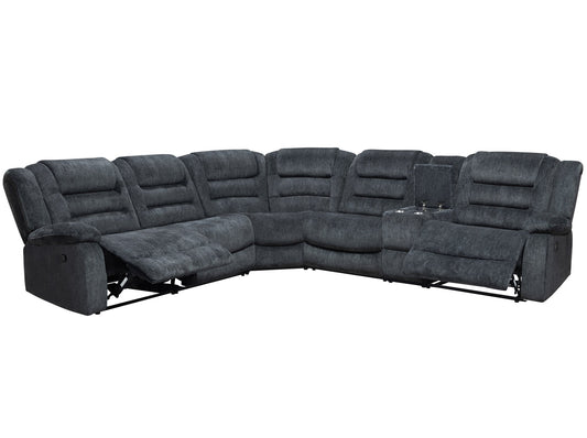 BOLTON - MISTY STORM 6PC MODULAR RECLINING SECTIONAL