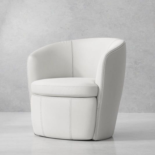 BAROLO - SNOW SWIVEL CLUB CHAIR