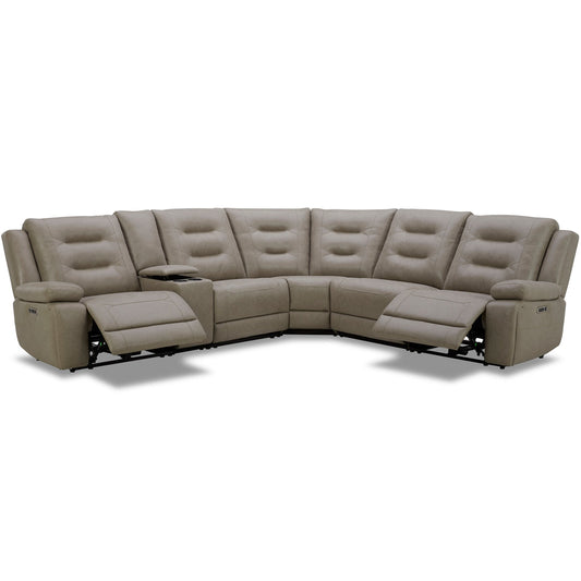 CALDWELL - TAHOE FOG 6PC MODULAR POWER RECLINING SECTIONAL