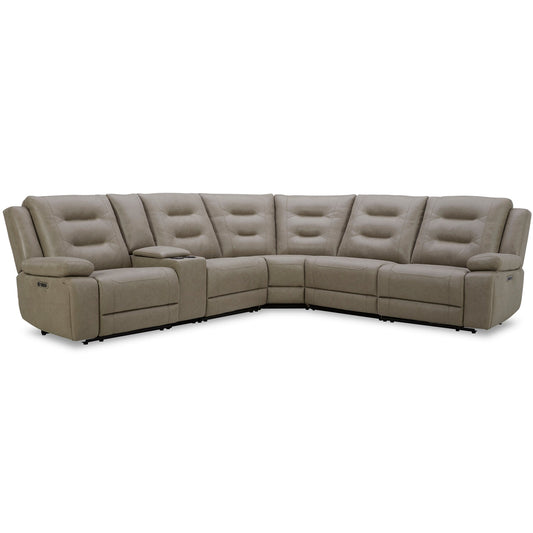 CALDWELL - TAHOE FOG 6PC MODULAR POWER RECLINING SECTIONAL