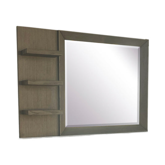 PURE MODERN BEDROOM MIRROR WITH SHELVES