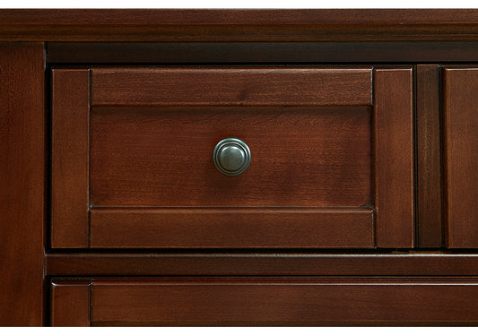 FULL ,QUEEN, & KING MANSION STORAGE BED - CHERRY FINISH