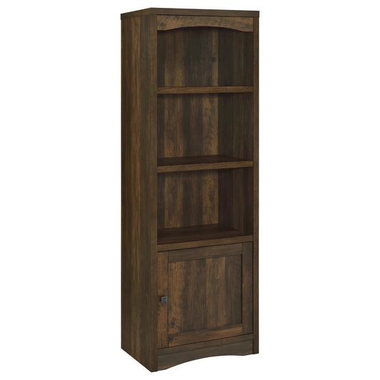 Laughlin 4-shelf Engineered Wood Media Tower Dark Pine