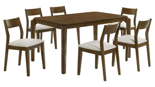 Almonte 7-piece 59-inch Rectangular Dining Set Dark Brown