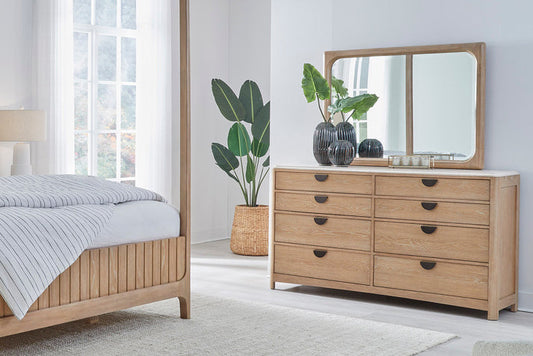 ESCAPE EIGHT-DRAWER DRESSER AND MIRROR
